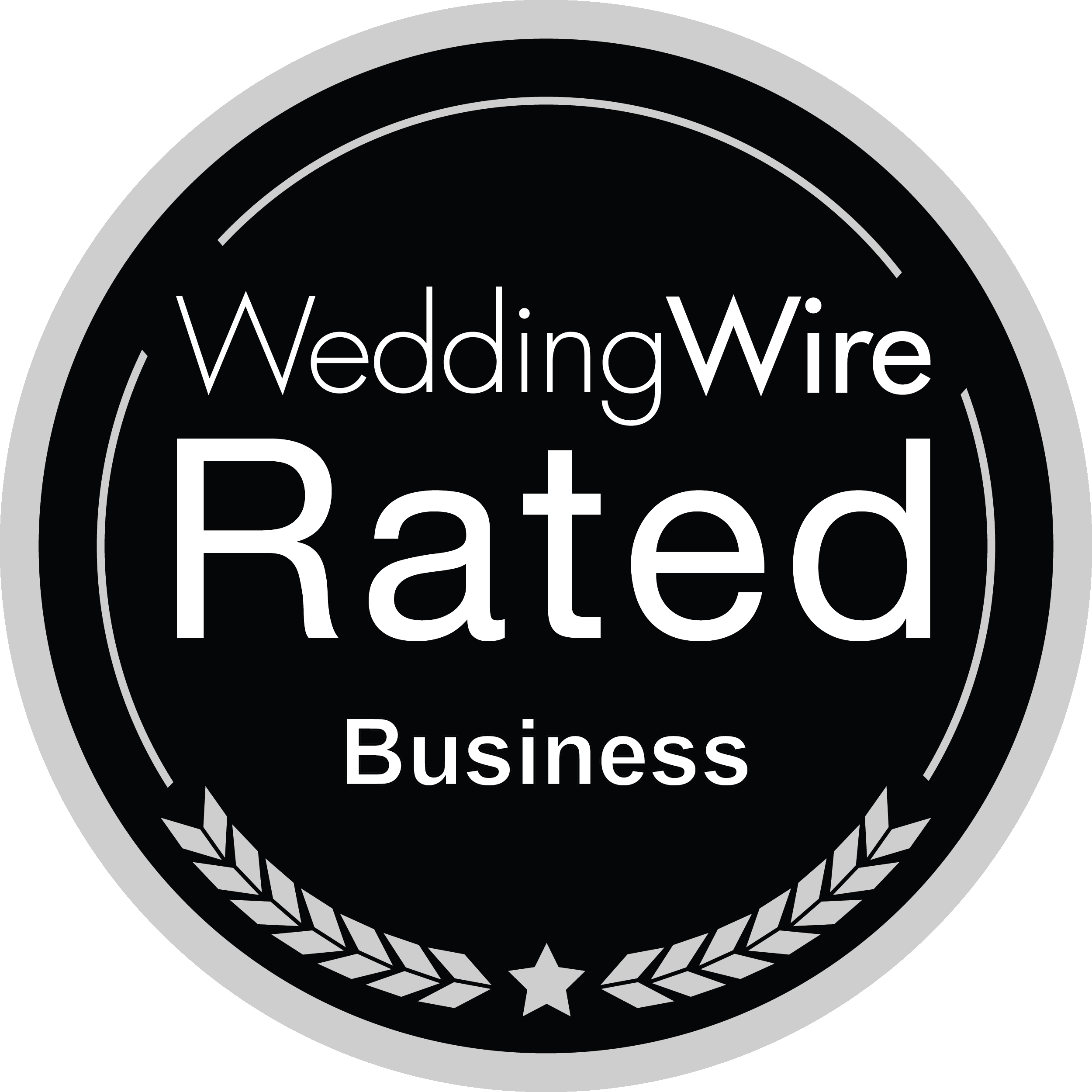 Wedding Wire Rated Business Sticker